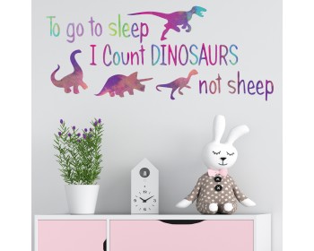 Dinosaurs - To go to sleep wall decals 